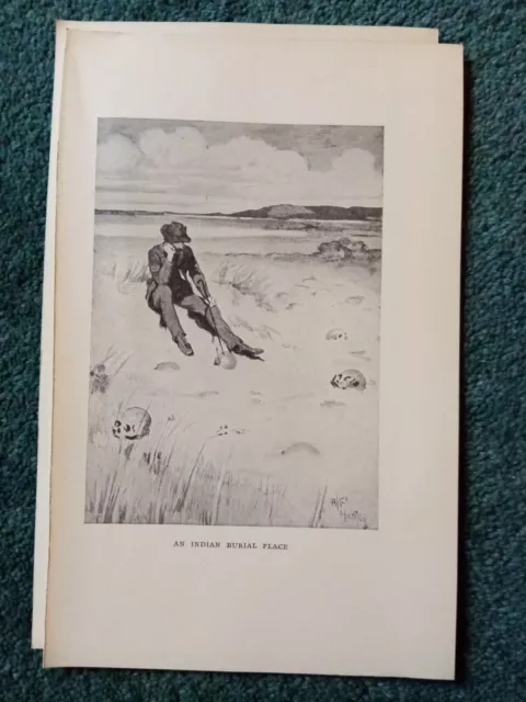 El99 Ephemera picture 1936 patagonia an Indian burial place