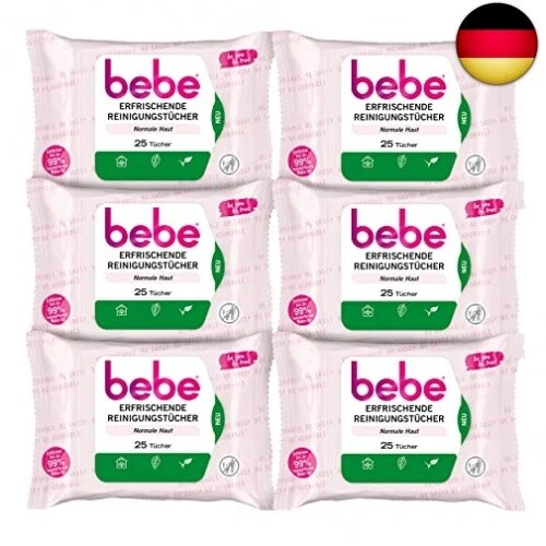 Bebe Erfrischende Reinigungstücher mit Rosenwasser natürlichen U