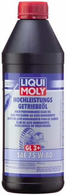 Liqui Moly High Performance Gear Oil GL3+ SAE 75W-80 1lt - LM4427