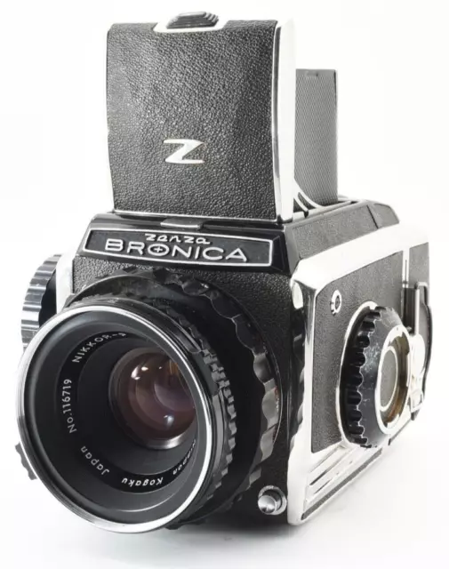 "EXC+5" Zenza Bronica S2 Moyen Format Nikkor P 75mm f2.8 Dos de film x2 JPN 8231