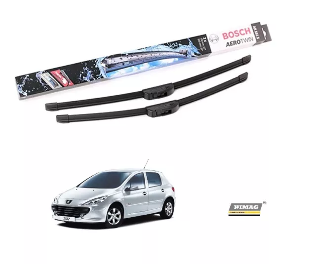 Coppia Spazzole Flat Tergicristallo Bosch Aerotwin Peugeot 307