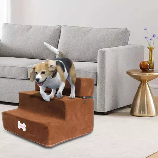 Rampa Pieghevole Per Cani Regolabile - Legno Di Pino, Portata 100 Kg, Per Letto, Auto O Divano - Foto 7