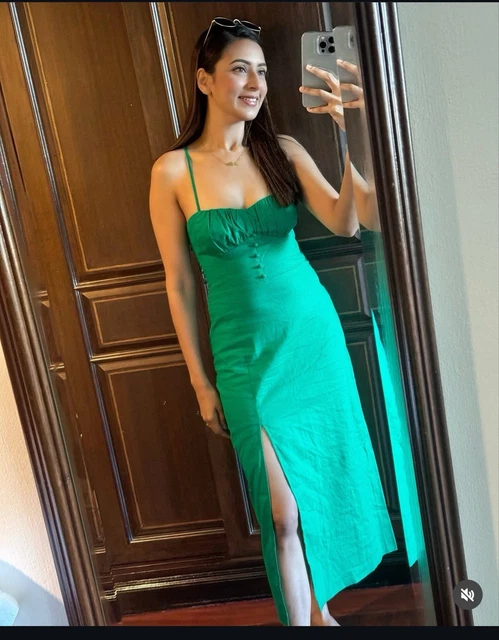 ZARA NEW LONG Tied Corset Lace Up Midi Dress Lime Green SS2020 Szs M, L  $48.00 - PicClick