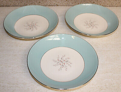 Homer Laughlin® Rhythm™ Aqua Turquoise Dinnerware: 3 Soup Salad Dessert Bowls