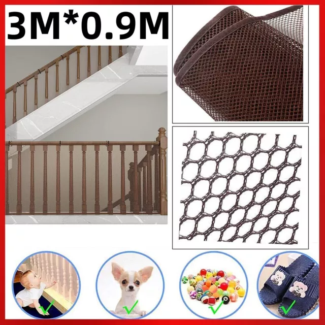 Baby Safety Stair Net Home Banister Protective Fine Mesh Child Kid Secure Guard