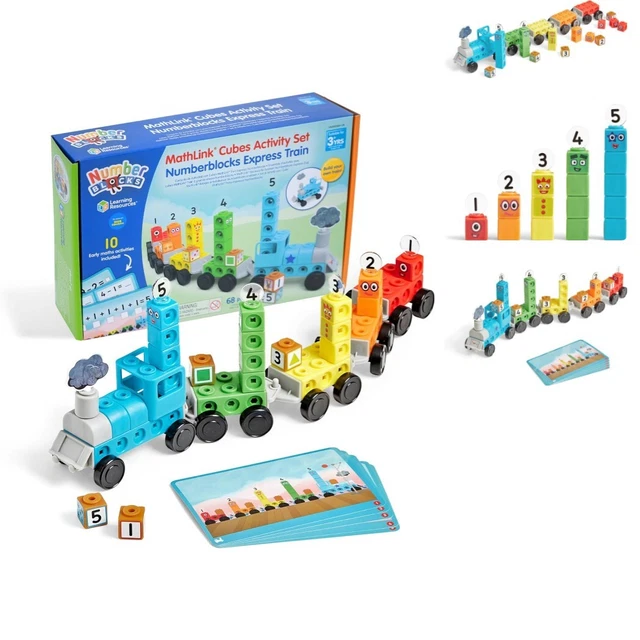 NUMBERBLOCKS EXPRESS TRAIN MathLink Cubes Activity Set - Fun ...