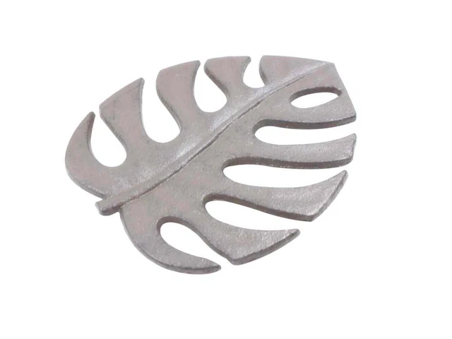 Cast Iron Decorative Metal Leaf Kitchen Trivet 8"