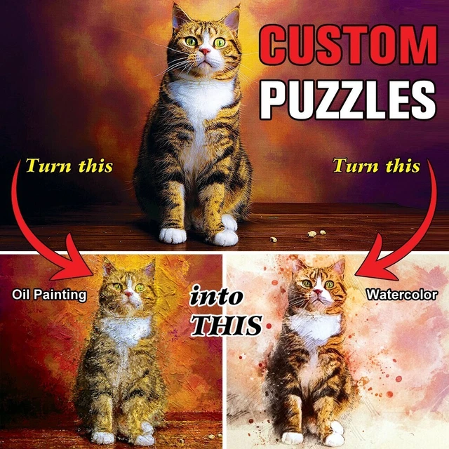 Watercolor Oil Painting Effect Jigsaw Puzzle Adults Kids DIY Crafts Wooden Games