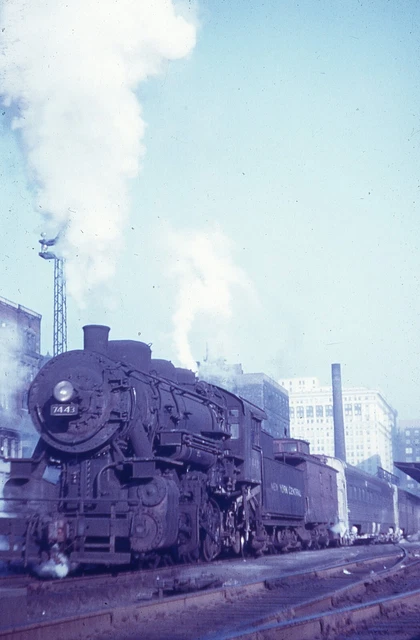 Duplicate  Train Slide New York Central 0-8-0 #7443 LaSalle St Station