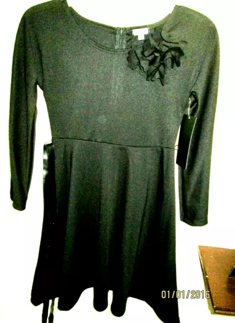 .  Turo Parc Size 10 Black Dress  Up Long Sleeve Nwt