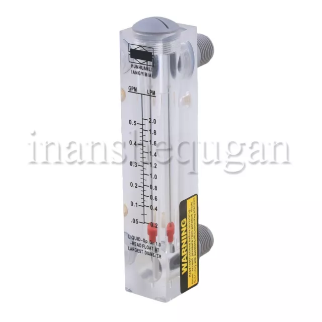 Panel Type Liquid Flowmeter Water Flow Meter 0.05-0.5GPM 0.2-2LPM LZM-15