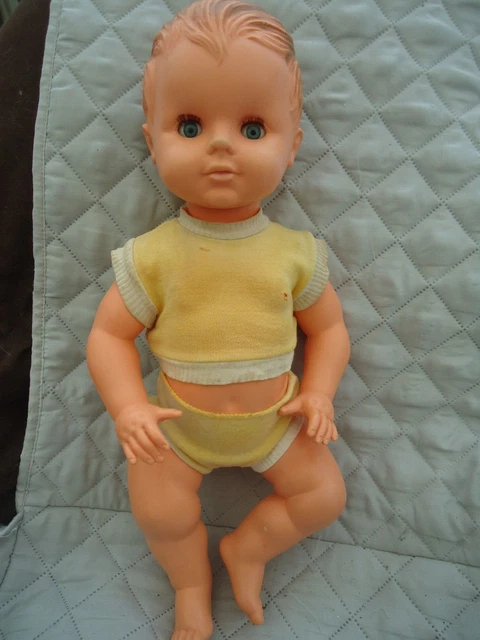 Baigneur Petitcollin L'Invincible – 60 Cm – Poupée Ancienne Celluloïd – France