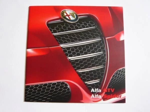 2003 Alpha Gtv 3.2 Spider Catalog Japan Edition