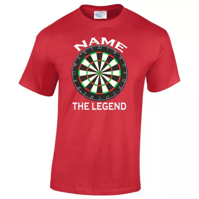 Darts Player T-Shirt Custom Personalised Men's Team Birthday Add Name T shirt