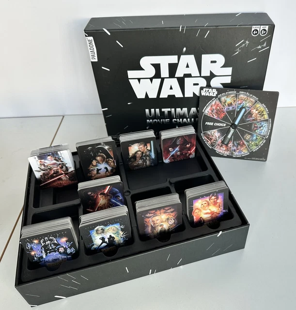 Star Wars Ultimate Movie Challenge Partyspiel – Offiziell Lizenziert, 400+ Karten, Für 4+ Spieler