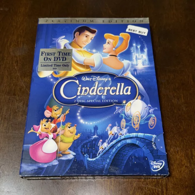 Cinderella (DVD, 2005, 2-Disc Set DVD Platinum Collection)W SLIPCOVER NEW SEALED