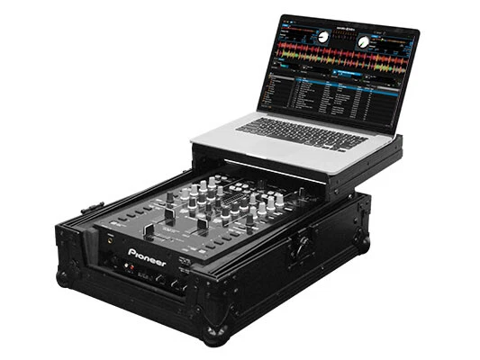 Odyssey FZGS10MX1BL Black Label Low Profile Glide Style Case for 10" DJ Mixer