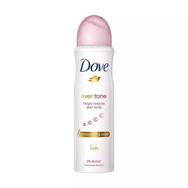 Dove Eventone Deodorant For Women, Antiperspirant Body Spray 150ml