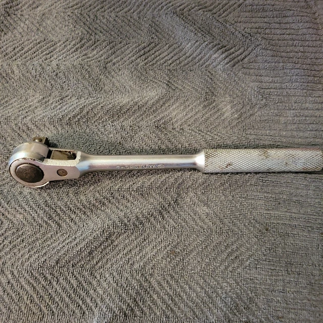 VINTAGE THORSEN 3/8& Drive Open Gear Ratchet No. 77 Socket Wrench 10.