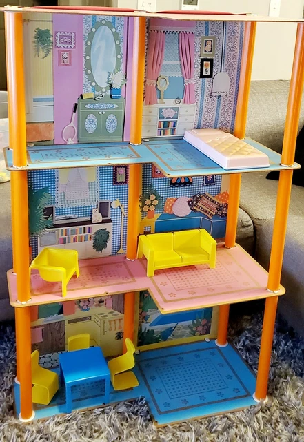 ✅New Mattel Barbie 3 Story Pink Furnished Doll Town house Dreamhouse  Townhouse✅✅