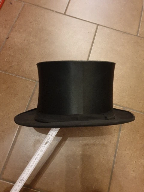 Antiker Zylinder Hut Größe 58-59 Chapeau Claque