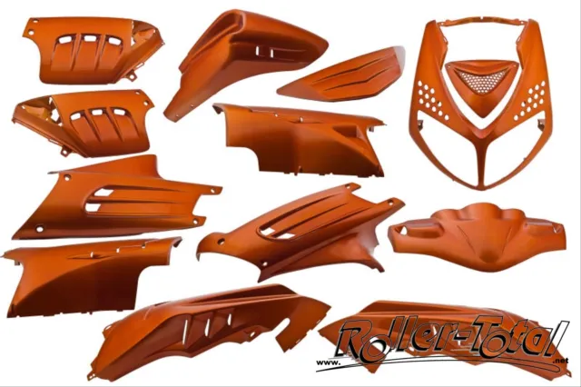 Kit Carénage Orange Métallique 13 Pièces Peugeot Speedfight 2 Bodypart Kit