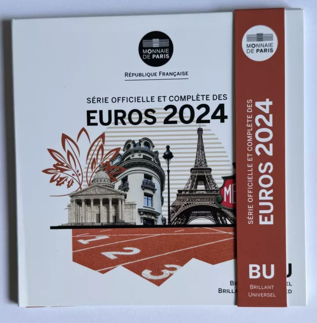 KMS Frankreich 2024 neues Design 10 Cent, 20 Cent, 50 Cent und 1 Euro