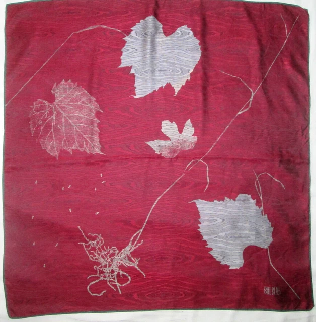 - BILL BALSS Foulard   soie  TBEG  vintage Scarf  88x88 cm