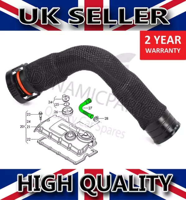 For Audi A3 8L 8P A6 C6 1.9 2.0Tdi Crankcase Breather Pcv Vent Hose Pipe