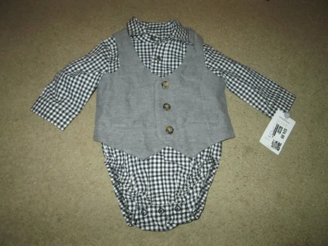 just one you by Carter's boy's vest/shirt set -size 3 mths-new w/ tags