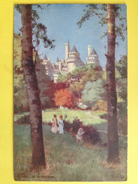 cpa Illustration Raphael TUCK 60 - CHÂTEAU de PIERREFONDS Oise Tour d'Arthus