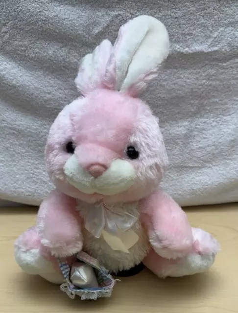 Vintage Cuddle Wit Pink Bunny Stuffed Plush 15” EASTER RABBIT