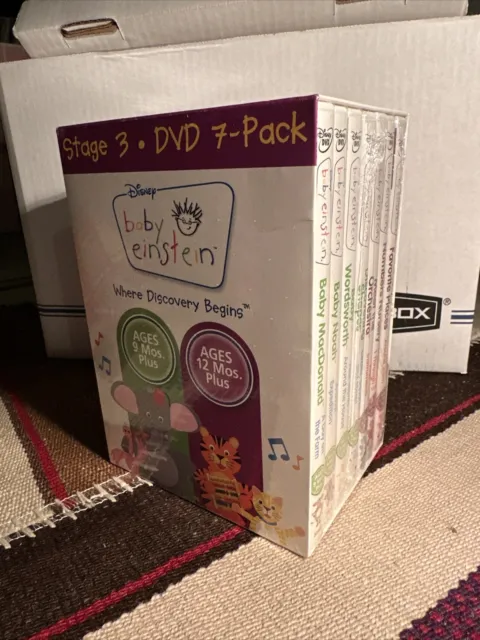 Stage 3 Baby Einstein 7 Dvd Pack 2007 Disney Ages 9 And 12 Months Plus