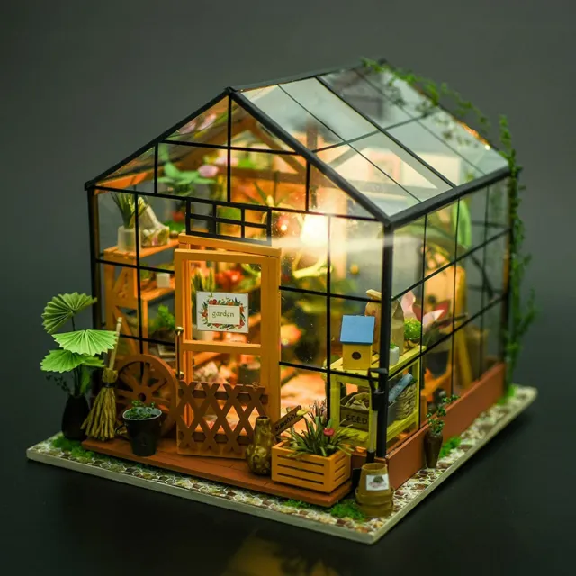 Rolife LED Cathy’s Flower House DIY Miniature Doll House Dollhouse