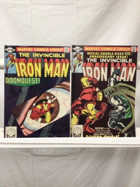 Marvel Comics The Invincible Iron Man #149 & #150 FN Doomquest