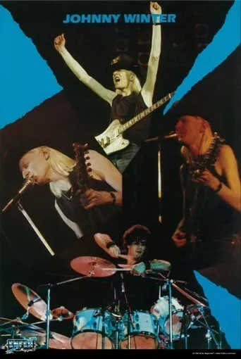 JOHNNY WINTER POSTER Live on Stage Collage RARE HOT NEW - PRINT IMAGE PHOTO -PW0