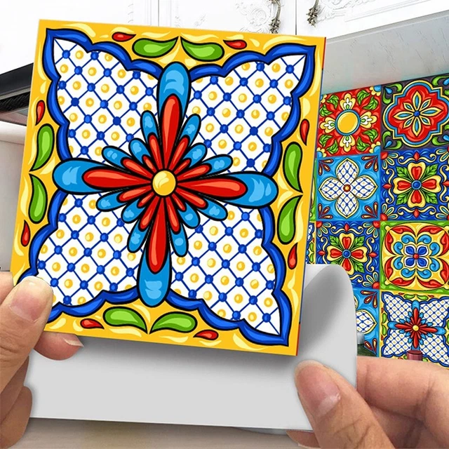 Lotto 20pcs Marocchino Piastrella Muro Adesivo Impermeabile Cucina Mosaico