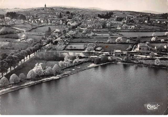 58 - SAN61792 - LORMES - Vue Aérienne sur l'Avenue de la gare - Combier - CPSM