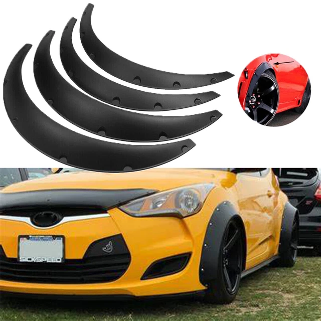 3.5& CAR FENDER Flares Wide Body Kit Extension Wheel Arches For Hyundai
