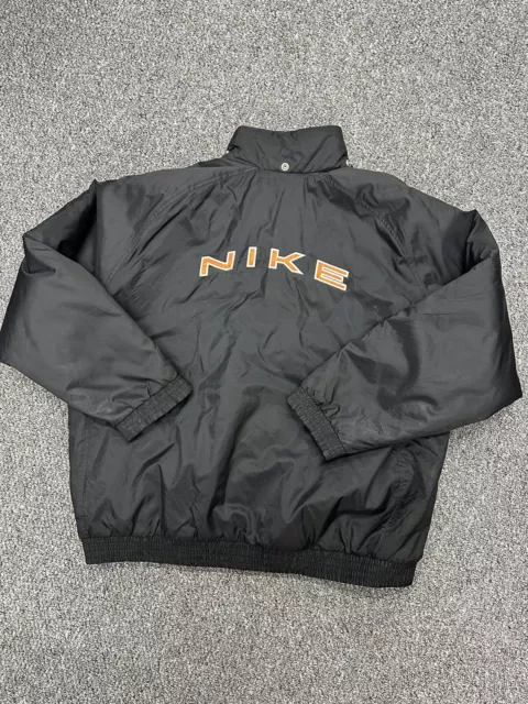 Vintage 90s Nike Black Bomber Jacket Size XL