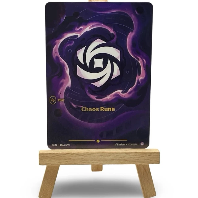 LEAGUE OF LEGENDS Riftbound Origins Chaos Rune OGN 166a/298 – Rune Card ...