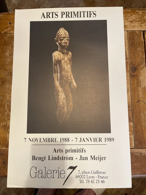 Affiche Litho Originale Augustin Hanicotte - Galerie 1960 - Poster Français Vintage Art