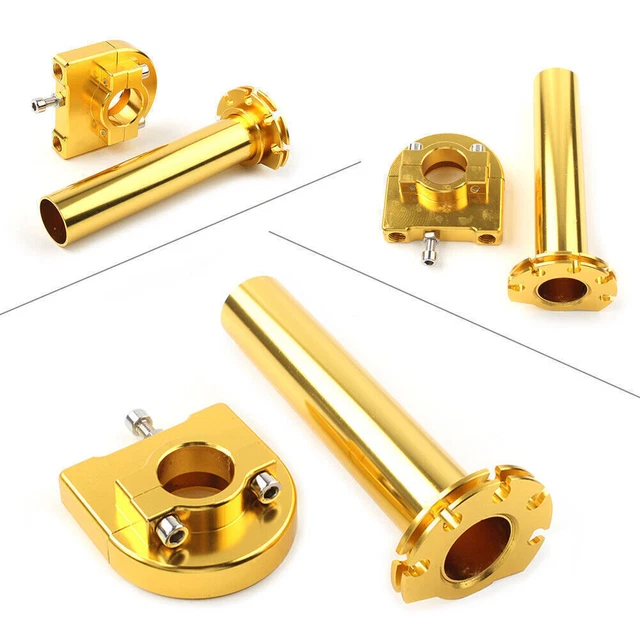 7/8" Turn Twist Throttle Handle Bar Throttle Tube  For Motorcycle Universal GOLD