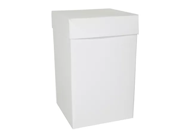 Caja Plegable New 12X12X19 Pz 10 Blanco Para Detalle Hazlo Tú Mismo