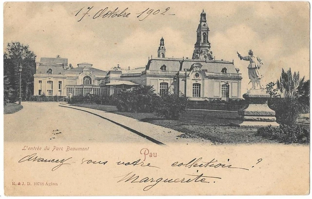 cpa 69 l'arbresle parc municipal et rue centrale animee