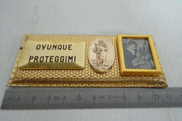 Clip Visiera Auto Con Medaglia San Cristoforo - Benedizione E Praticità - Foto 2