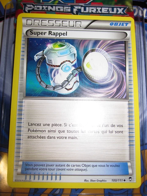 New Pokemon ★ Unco Super Recall Trainer 100/111 ★ Xy 3 Francais Mint French