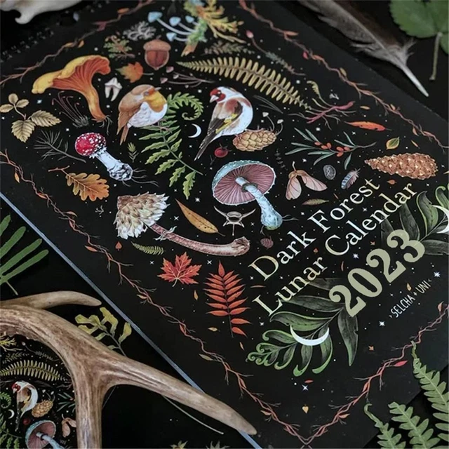 NEW DARK FOREST Lunar Calendar 2023 Original Illustrated Wall Calendar