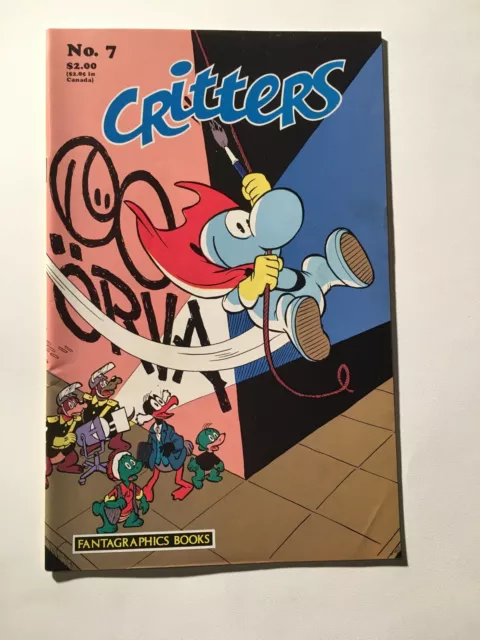 Critters #7 - Early Usagi Yojimbo - 1986 Fantagraphics - Stan Sakai - VF