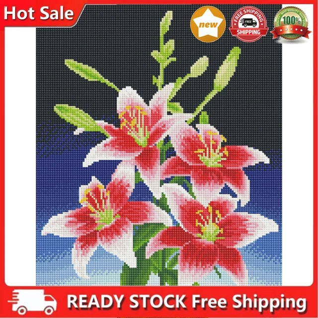 SoeHong 5D DIY Full Square Drill Diamant Zeichnung Blume Serie Mosaik Kit Strass